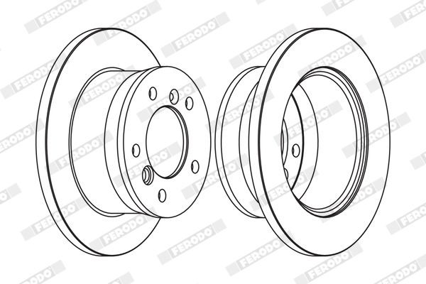 FERODO Bremseskive FCR229A FERODO FCR229A Mercedes Sprinter 4t Sports bremseskiver til en rimelig pris
