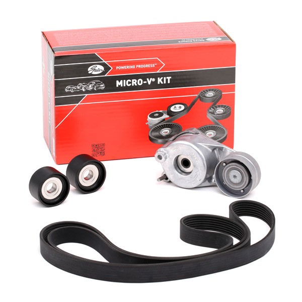 Ozubený klinový remeň - Sada GATES K017PK2035 GATES Micro-V Kit K017PK2035 Sada klinového rebrovaného remena MERCEDES-BENZ Trieda R 2008