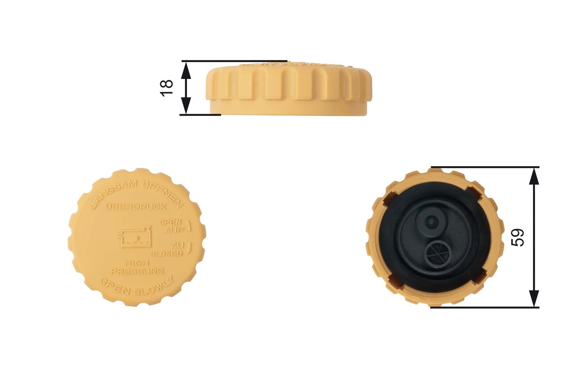 Τάπα κλεισίματος, δοχείο ψυκτικού υγρού GATES RC201 GATES RC201 Τάπα κλεισίματος δοχείο ψυκτικού υγρού CHEVROLET AVEO 2021