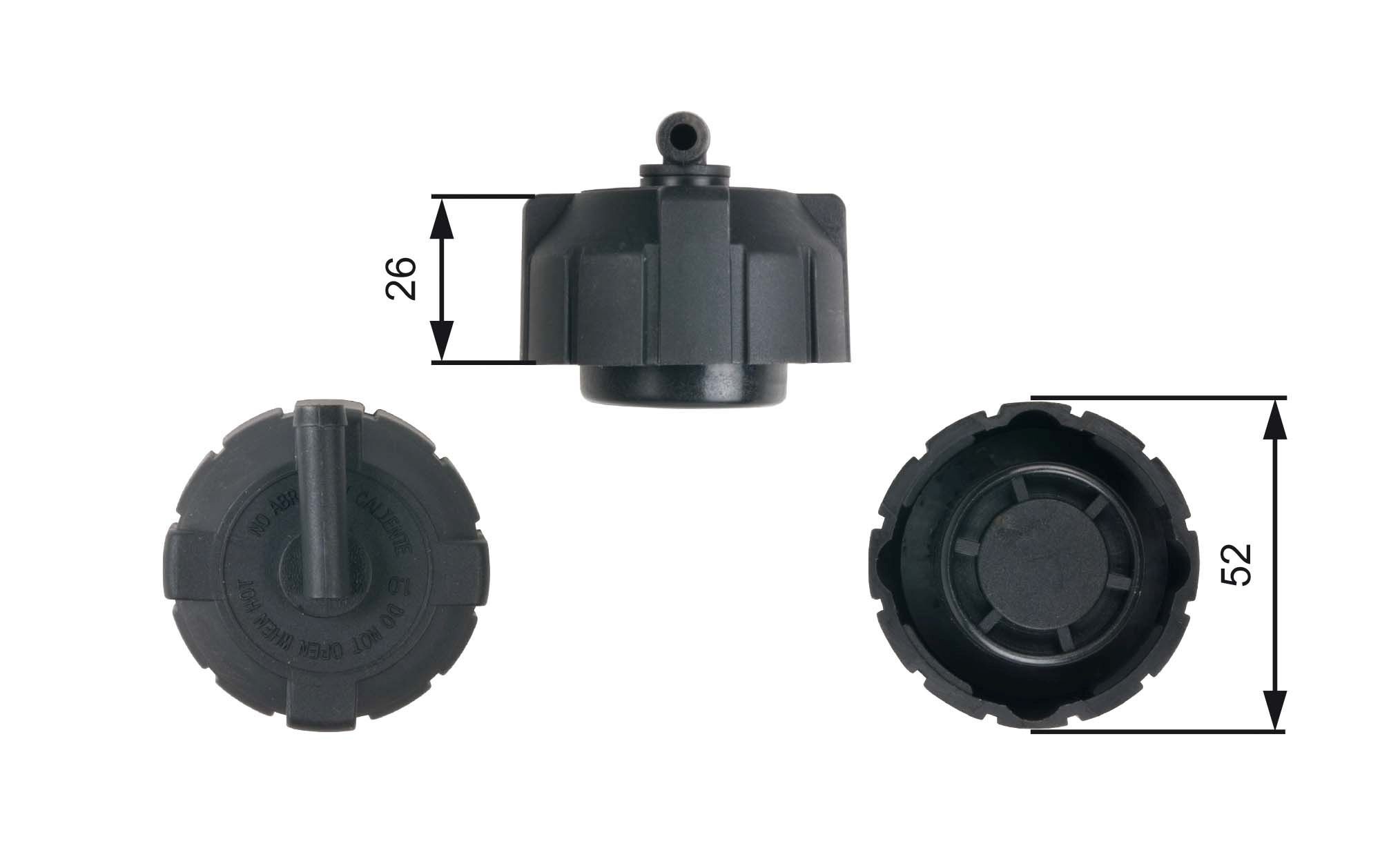 GATES Vāciņš, Dzesēšanas šķidruma rezervuārs RC213 Dzesēšanas šķidruma vāks GATES STRATUS RC213 lēti