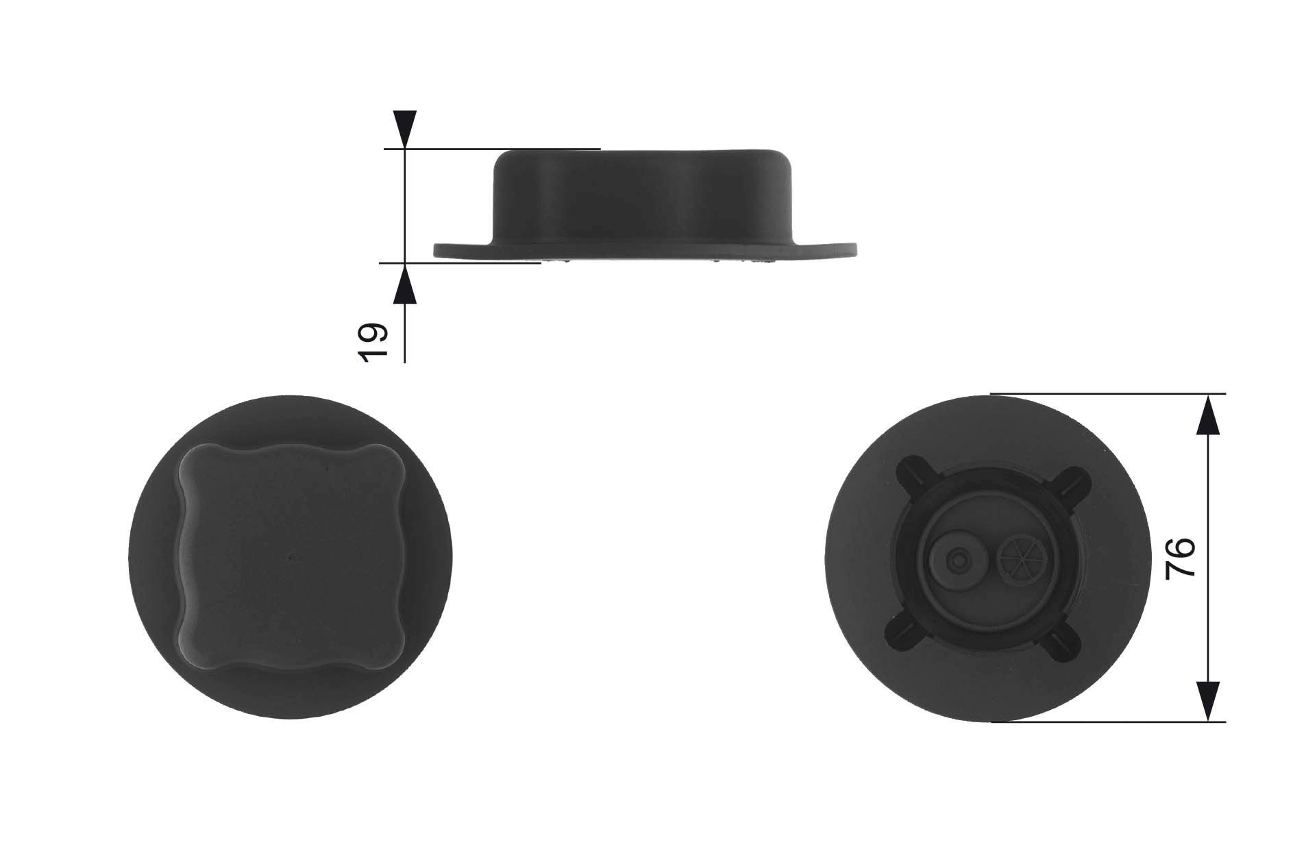 GATES Tappo, serbatoio refrigerante RC215 GATES RC215 Tappo vaschetta liquido refrigerante Renault 25 originali