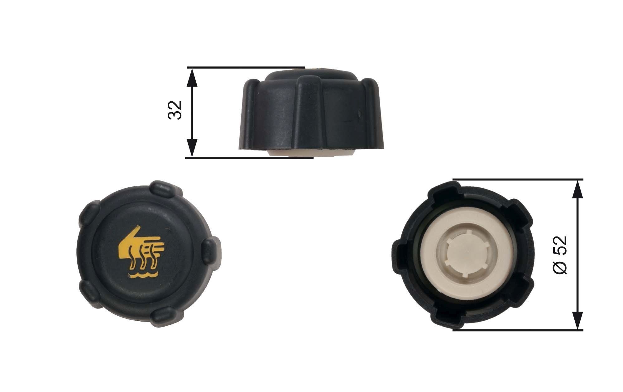 GATES Tappo, serbatoio refrigerante RC223 GATES RC223 Tappo vaschetta acqua Renault Kangoo Express originali prezzo