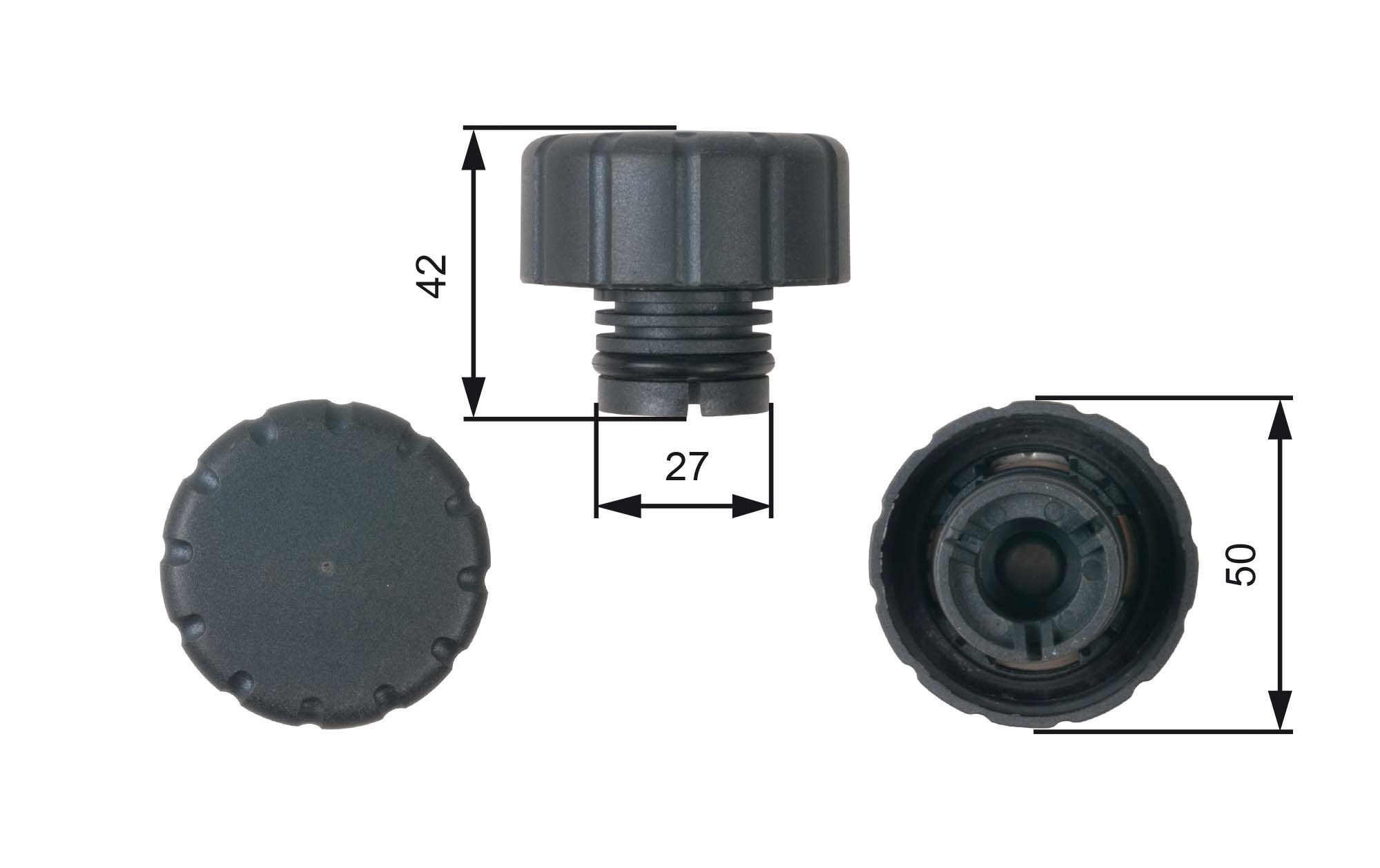 GATES Τάπα κλεισίματος, δοχείο ψυκτικού υγρού RC244 GATES RC244 Τάπα δοχείου παραφλού Mercedes W245 σε χαμηλές τιμές