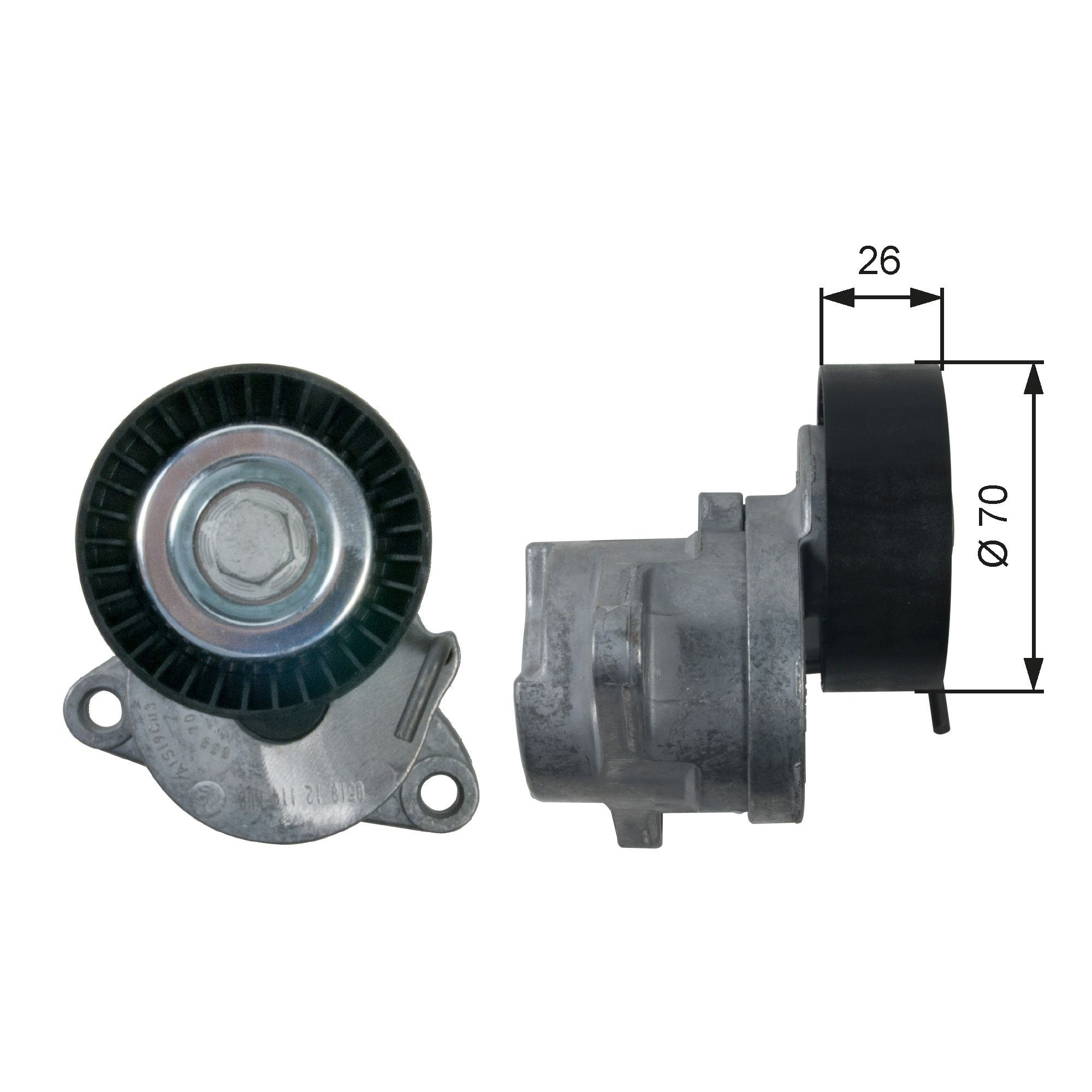 GATES Spännrulle, aggregatrem T39164 GATES DriveAlign T39164 Spännrulle, aggregatrem