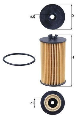 KNECHT Φίλτρο λαδιού OX 401D Φίλτρο λαδιού KNECHT Suzuki JIMNY OX 401D