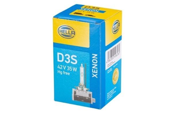 HELLA Xenon-pære 8GS 009 028-311 pris Forlys pære Skoda 3V3 8GS 009 028-311 HELLA