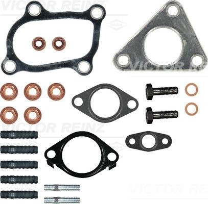 REINZ Σετ τοποθέτησης, φορτιστής 04-10117-01 Φλάντζα υπερπληρωτή καυσαερίων REINZ Nissan QASHQAI 04-10117-01