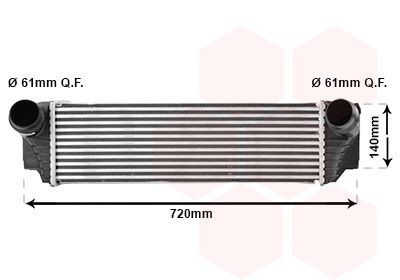 VAN WEZEL Intercooler 06004413 VAN WEZEL 06004413 Radiator intercooler BMW G01 prijs