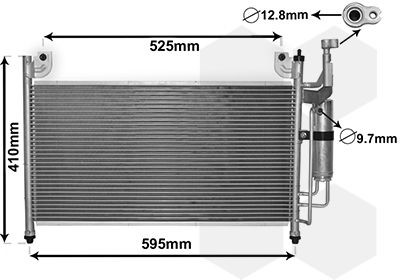 VAN WEZEL Klimakondensator 27005236 27005236 VAN WEZEL SEAT Klimakondensator
