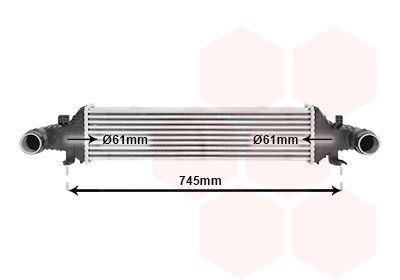 VAN WEZEL Intercooler 30004593 VAN WEZEL 30004593 Turbo intercooler GLK X204 originali prezzo