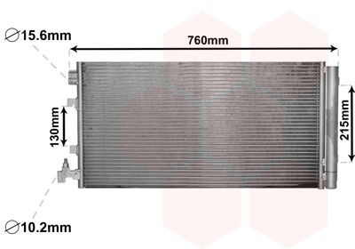 VAN WEZEL Condensor voor airco 43005449 VAN WEZEL 43005449 Airco radiator RENAULT Taliant Sedan goedkoop