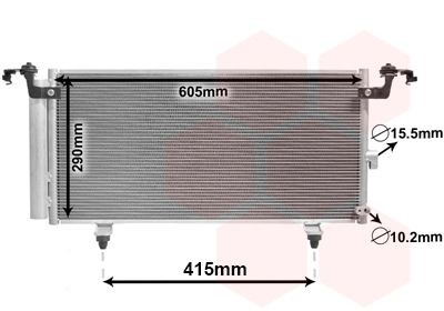 VAN WEZEL Kondensators, Gaisa kond. sistēma 51005084 VAN WEZEL 51005084 Kondicionieru radiatori Subaru Tribeca B9 cena