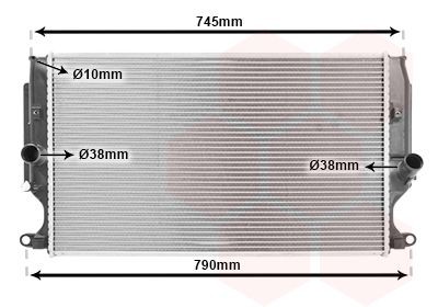 VAN WEZEL Kylare 53002402 VAN WEZEL 53002402 Kylare Toyota Auris e15 original