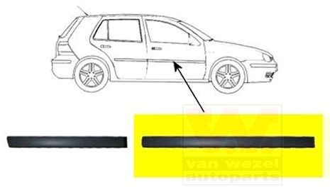 VAN WEZEL Pynte- / beskyttelsesliste, dør 5888424 5888424 VAN WEZEL Dørlister Jeep billig