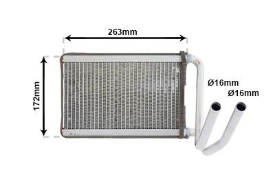 VAN WEZEL Radiateur de chauffage 83006169 83006169 Radiateur de chauffage KIA SPORTAGE VAN WEZEL