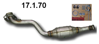 EBERSPÄCHER Katalysator 17.1.70 Katalysator EBERSPÄCHER TRAFIC 17.1.70 goedkoop