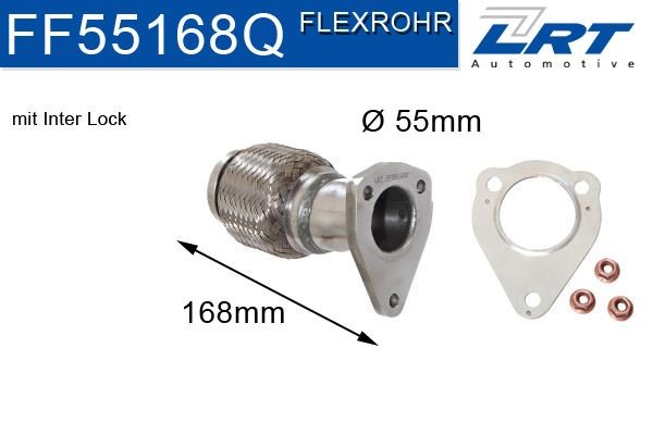 LRT Reparatieset, katalysator FF55168Q FF55168Q Uitlaat CHEVROLET AVEO LRT
