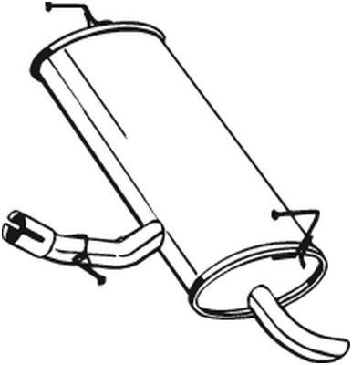 BOSAL Bagpotte 145-285 Udstødning bagpotte BOSAL Nissan LEAF 145-285