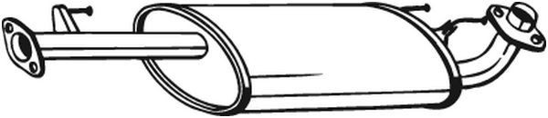 BOSAL Keskiäänenvaimentaja 228-199 BOSAL 228-199 Land Cruiser 120 keskimmäinen äänenvaimennin hinta