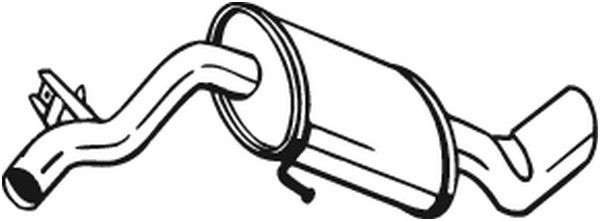 BOSAL Izplūdes gāzu trokšņa slāpētājs (pēdējais) 247-037 BOSAL 247-037 Izplūdes gāzu trokšņa slāpētājs (pēdējais)