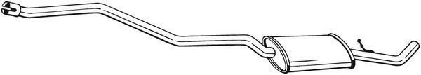 BOSAL Mittenljuddämpare 288-171 BMW E28 Mellan ljuddämpare BOSAL 288-171
