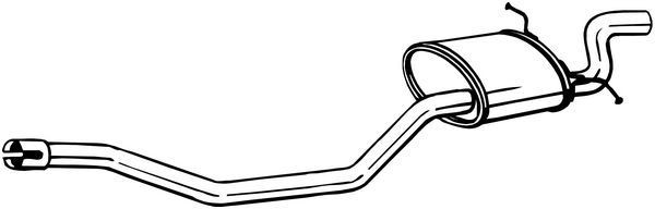 BOSAL Einddemper 280-253 280-253 Achterdemper MINI Cabrio BOSAL