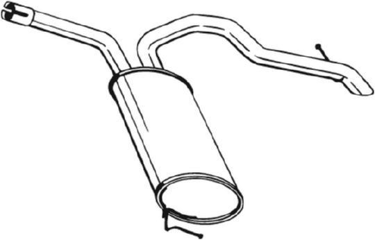 BOSAL Panela de escape traseira 281-877 BOSAL 281-877 Panela de escape Opel Vivaro A Combi a um preço acessível