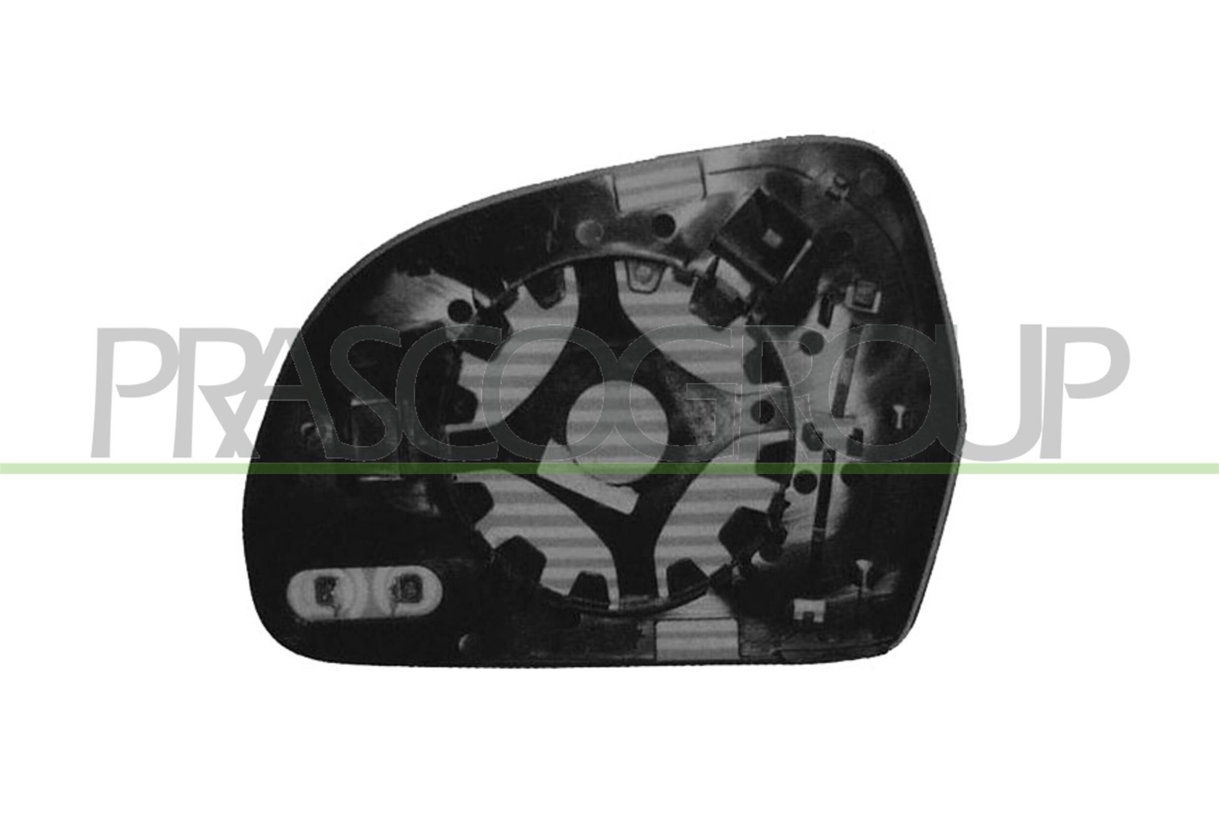PRASCO Mirror Glass, outside mirror AD0247513 AUDI V8 PRASCO glass for wing mirror AD0247513