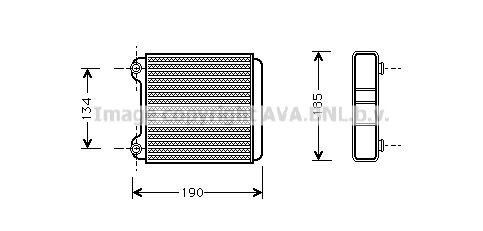 PRASCO Siltummainis, Salona apsilde AI6183 AI6183 Salona apsildes radiators PRASCO AUDI A2