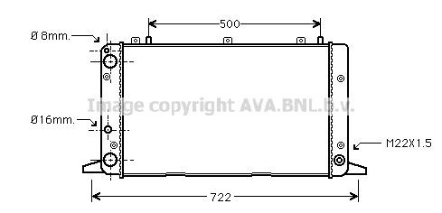 Radiaator, mootorijahutus PRASCO AIA2047 PRASCO AIA2047 Radiaator Audi 80 2002