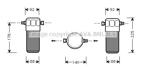 PRASCO AC-torkfilter AID154 Byta AC-torkfilter Audi 80 B4 Avant kostnad PRASCO AID154