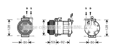 PRASCO Kondicioniera kompresors ALAK009 ALAK009 Kondicioniera kompresors ALFA ROMEO STELVIO PRASCO
