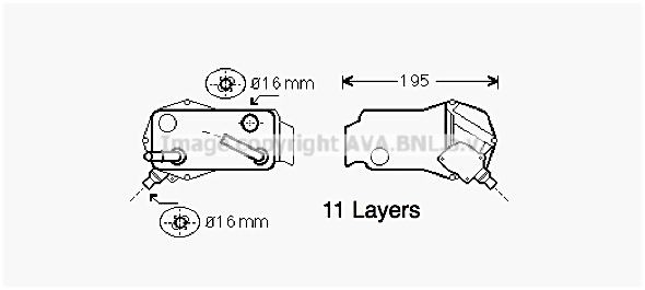PRASCO Automatic transmission oil cooler BW3351 PRASCO BW3351 genuine BMW 3 Series E82 automatic transmission oil cooler price