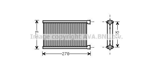 PRASCO Siltummainis, Salona apsilde BW6344 PRASCO BW6344 Salona apsildes radiators BMW E88 cena