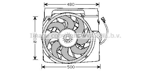 PRASCO Kjølevifte BW7511 Radiator kjølevifte PRASCO BMW Z4 BW7511