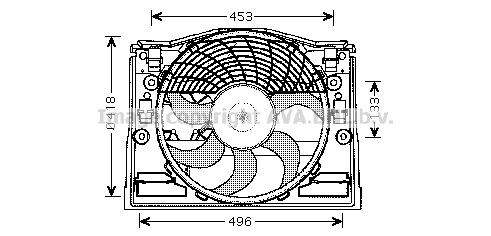 PRASCO Kjølevifte BW7513 Radiator kjølevifte PRASCO Z4 BW7513 billige