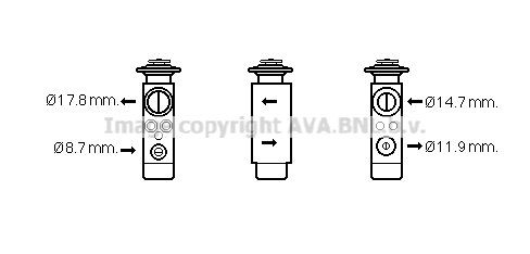 PRASCO Valvola espansione climatizzatore CN1219 PRASCO CN1219 Valvola espansione aria condizionata Xsara prezzo