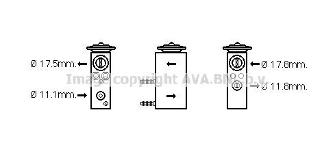 PRASCO AC expansion valve CN1276 Alfa Romeo 145 PRASCO ac expansion valve CN1276