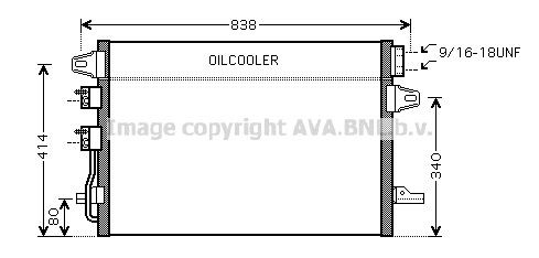 PRASCO Kondensor, klimatanläggning CR5088 DODGE ac kylare PRASCO CR5088