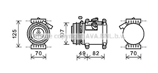 PRASCO Kliimakompressor CTK039 Kliimakompressor PRASCO ORLANDO CTK039 odav