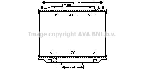 PRASCO Radiateur DN2300 Nissan 200 SX Radiateur, koelvloeistof PRASCO DN2300