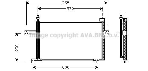 PRASCO Lauhdutin, ilmastointilaite DN5194 Ilmastointilaite Nissan Micra k11: Lauhdutin, ilmastointilaite PRASCO DN5194