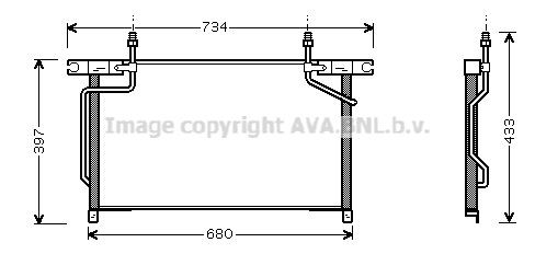 PRASCO Condensatore climatizzatore DN5213 PRASCO DN5213 Condensatore aria condizionata Nissan Terrano II prezzo