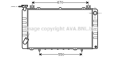 Radiator, motorkjøling PRASCO DNA2150 PRASCO DNA2150: Radiator motor Nissan 200 SX 1999
