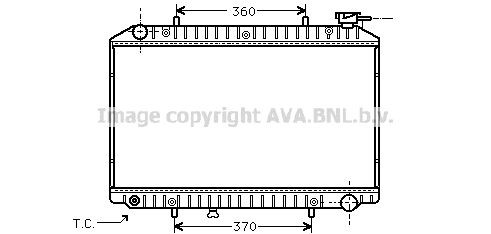 Chladič motora PRASCO DNA2171 PRASCO DNA2171: Chladič motora Nissan SERENA 2015