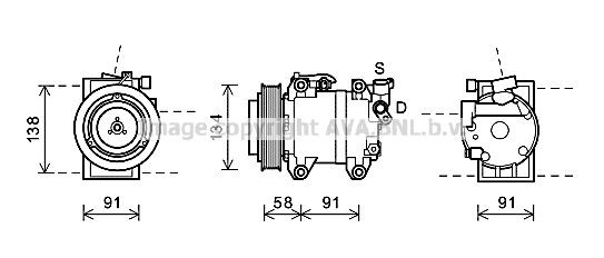 PRASCO Compressore aria condizionata DNK344 DNK344 Compressore aria condizionata PRASCO NISSAN NV300 costo