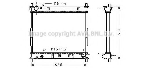 PRASCO Radiateur DW2062 PRASCO DW2062 Radiateur, koelvloeistof Ssangyong Rexton II prijs