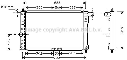 Radiateur PRASCO DWA2014 PRASCO DWA2014: Radiator Daewoo LANOS 1999