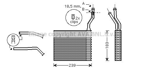 PRASCO Heater matrix FDA6364 VOLVO S90 PRASCO heater matrix FDA6364