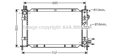 PRASCO Μονάδα ψύξης FDM388 Ψυγειο νερου Ford DAW, DBW FDM388 PRASCO